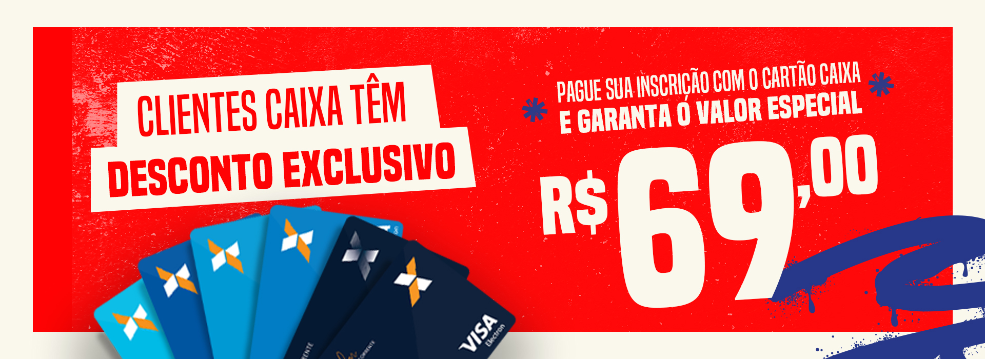 Banner desconto cliente caixa