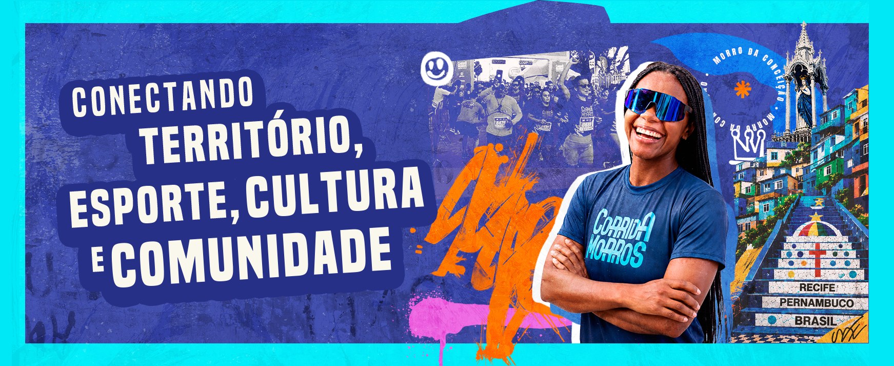 Conectando território, esporte, cultura e comunidade — Corrida dos Morros no Morro da Conceição, Recife.