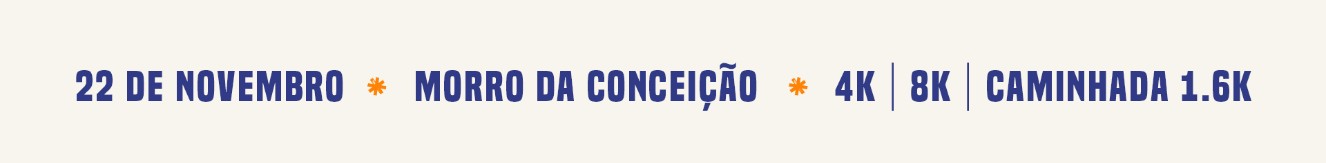 22 de novembro — Morro da Conceição — 4K | 8K | Caminhada 1.6K