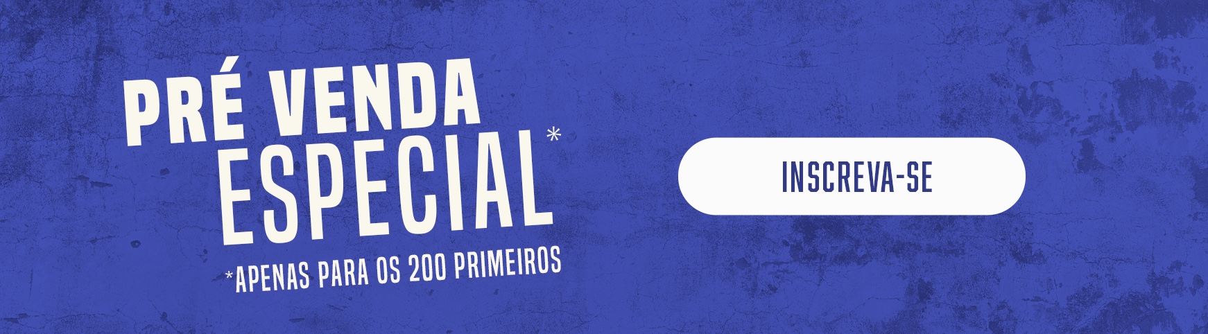Pré venda especial
